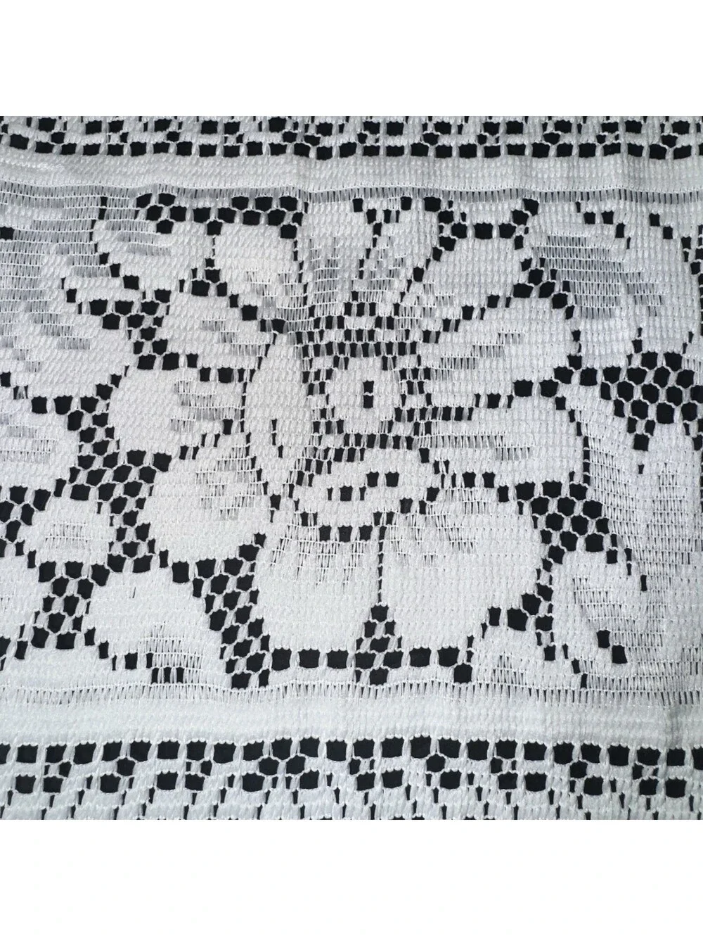 4 Vintage White Lace Place Mats or Doily Rectangle 16.5” X 12.5” Cottagecore
